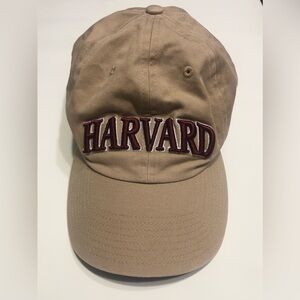 Harvard University ’47 Brand Adjustable Strapback Hat Khaki & Maroon